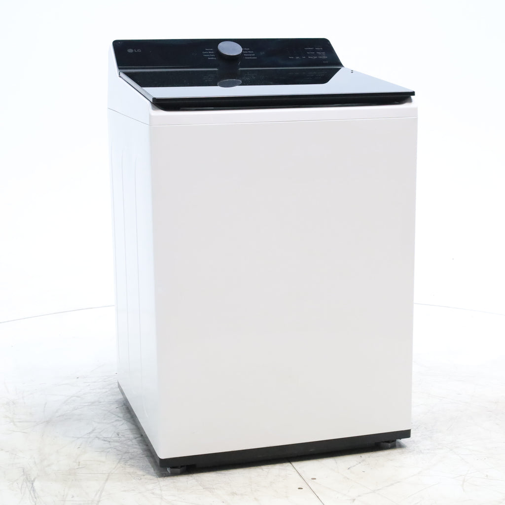 Pictures of LG 5.3 cu. ft. SMART Mega Capacity Top Load Washer in Alpine White with Agitator, Easy Unload and TurboWash3D Technology - Scratch & Dent - Minor - Neu Appliance Outlet - Discount Appliance Outlet in Austin, Tx