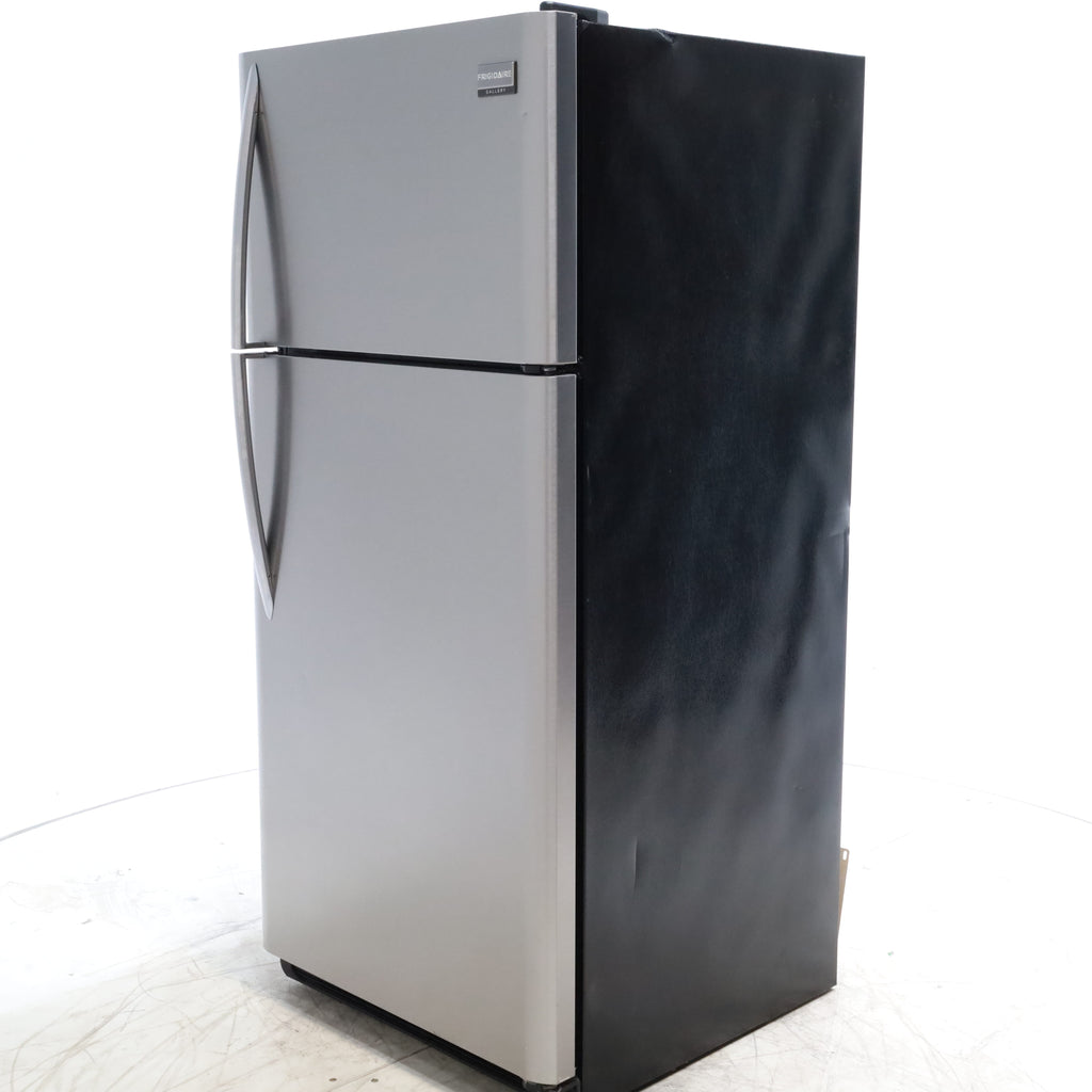 Pictures of 30" Wide Frigidaire Gallery Stainless Steel 18.3-cu ft Top-Freezer Refrigerator with Adjustable Spill Proof Glass - Certified Refurbished - Neu Appliance Outlet - Discount Appliance Outlet in Austin, Tx