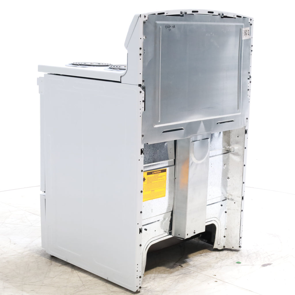 Pictures of White GE 5.0 cu. ft. Freestanding 4 Heating Element Electric Range with Dual Element Baking - Scratch & Dent - Minor - Neu Appliance Outlet - Discount Appliance Outlet in Austin, Tx