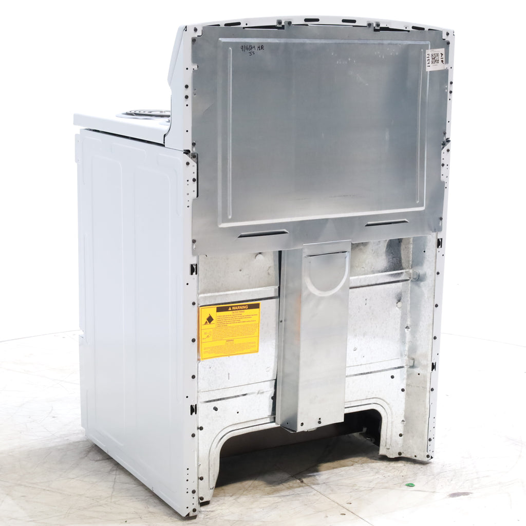 Pictures of White GE 5.0 cu. ft. Freestanding 4 Heating Element Electric Range with Dual Element Baking - Scratch & Dent - Minor - Neu Appliance Outlet - Discount Appliance Outlet in Austin, Tx