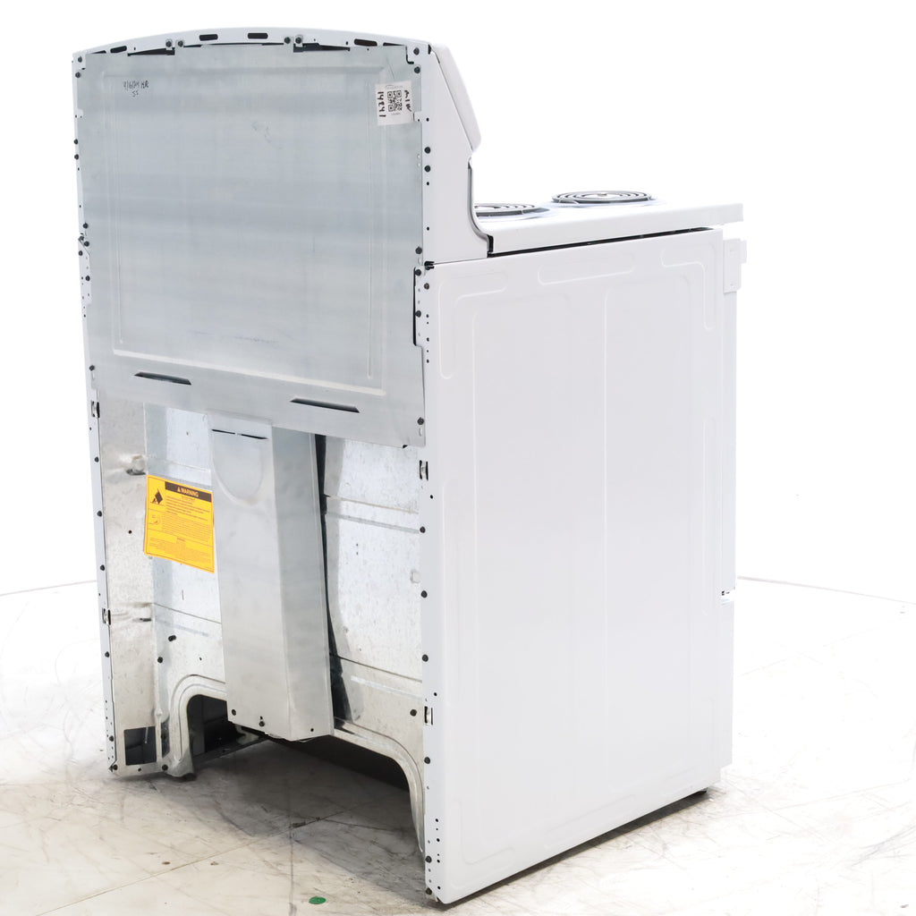 Pictures of White GE 5.0 cu. ft. Freestanding 4 Heating Element Electric Range with Dual Element Baking - Scratch & Dent - Minor - Neu Appliance Outlet - Discount Appliance Outlet in Austin, Tx
