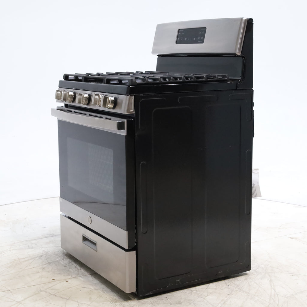 Pictures of Stainless Steel GE 5.0 cu. ft. Freestanding 5 Burner Gas Range with Cast-Iron Grates - Scratch & Dent - Minor - Neu Appliance Outlet - Discount Appliance Outlet in Austin, Tx