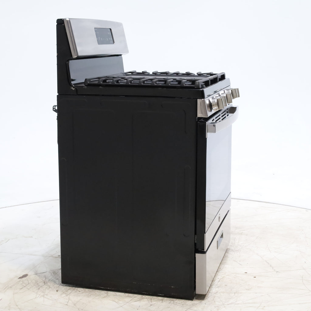 Pictures of Stainless Steel GE 5.0 cu. ft. Freestanding 5 Burner Gas Range with Cast-Iron Grates - Scratch & Dent - Minor - Neu Appliance Outlet - Discount Appliance Outlet in Austin, Tx