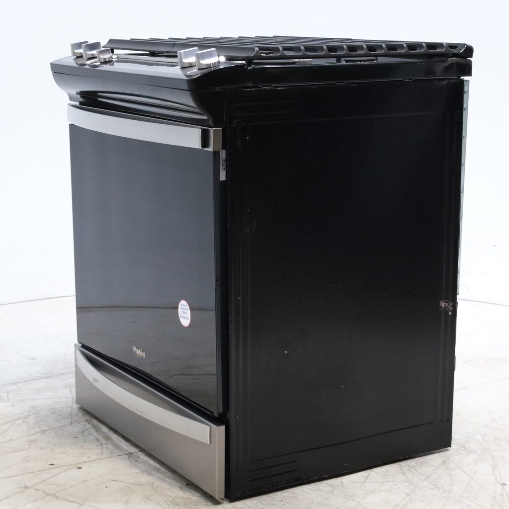 Pictures of Fingerprint Resistant Stainless Steel Whirlpool 5.8 cu. ft. 5 Burner Gas Slide In Range with Air Fry - Scratch & Dent - Moderate - Neu Appliance Outlet - Discount Appliance Outlet in Austin, Tx