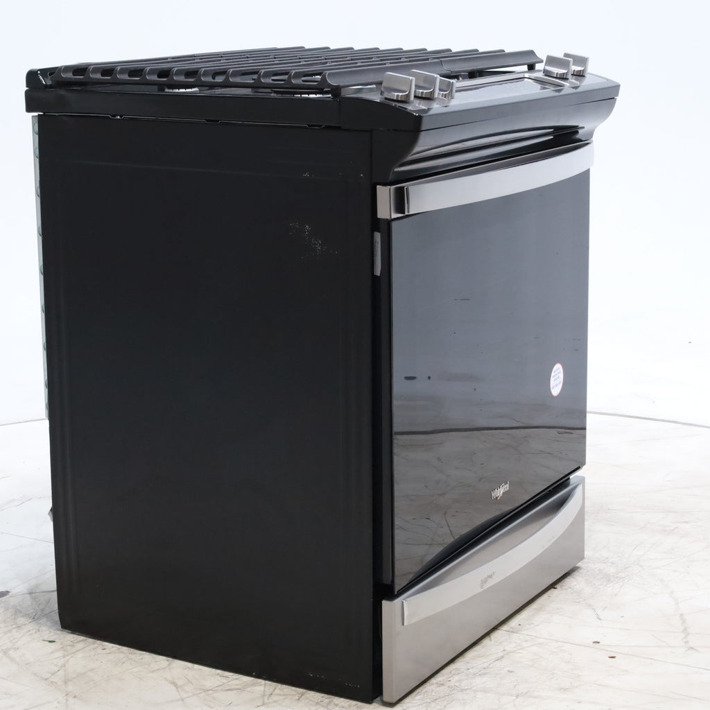 Pictures of Fingerprint Resistant Stainless Steel Whirlpool 5.8 cu. ft. 5 Burner Gas Slide In Range with Air Fry - Scratch & Dent - Moderate - Neu Appliance Outlet - Discount Appliance Outlet in Austin, Tx