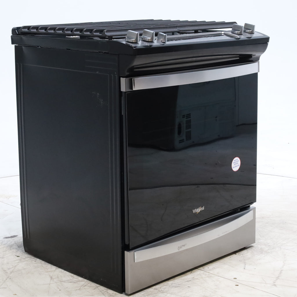 Pictures of Fingerprint Resistant Stainless Steel Whirlpool 5.8 cu. ft. 5 Burner Gas Slide In Range with Air Fry - Scratch & Dent - Moderate - Neu Appliance Outlet - Discount Appliance Outlet in Austin, Tx