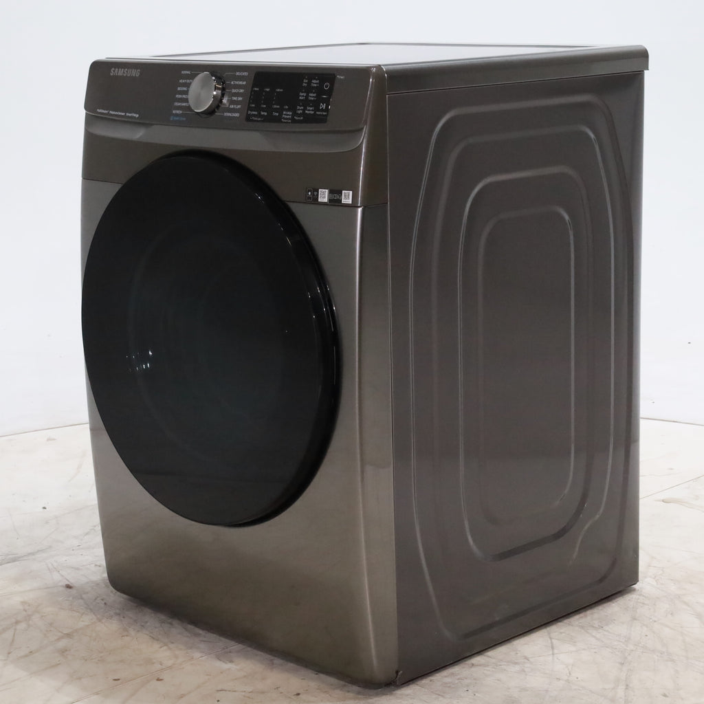 Pictures of Platinum Samsung 7.5 cu. ft. Front Load Gas Dryer with Steam - Scratch & Dent - Minor - Neu Appliance Outlet - Discount Appliance Outlet in Austin, Tx