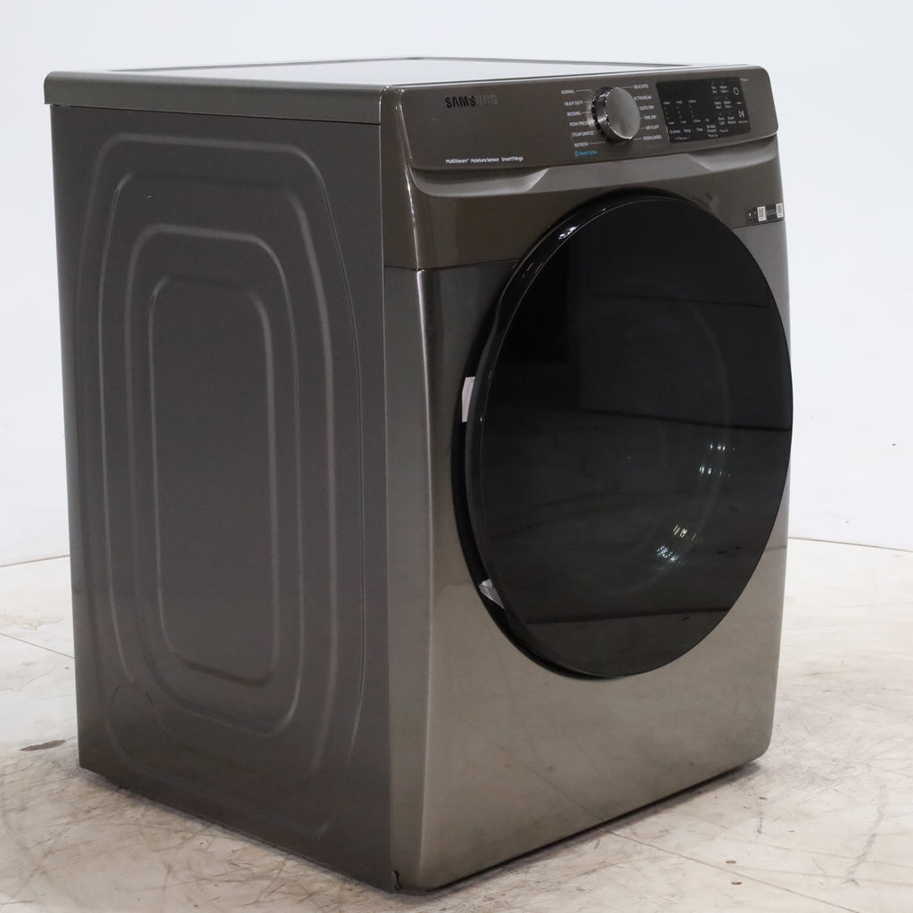 Pictures of Platinum Samsung 7.5 cu. ft. Front Load Gas Dryer with Steam - Scratch & Dent - Minor - Neu Appliance Outlet - Discount Appliance Outlet in Austin, Tx