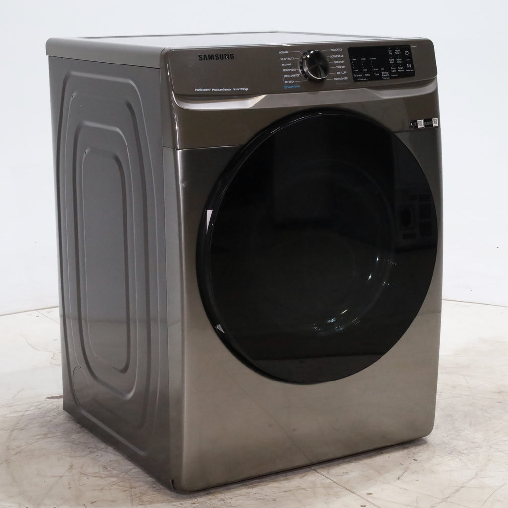 Pictures of Platinum Samsung 7.5 cu. ft. Front Load Gas Dryer with Steam - Scratch & Dent - Minor - Neu Appliance Outlet - Discount Appliance Outlet in Austin, Tx