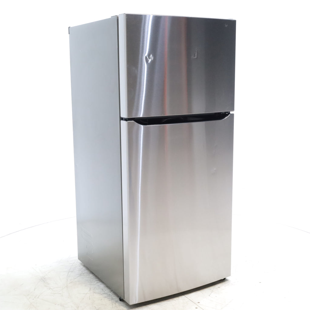 Pictures of 30" Wide Stainless Steel ENERGY STAR LG 20.2 cu. ft. Top Freezer Refrigerator with Reversible Door - Scratch and Dent - Moderate - Neu Appliance Outlet - Discount Appliance Outlet in Austin, Tx