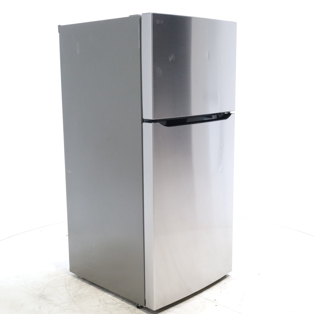 Pictures of 30" Wide Stainless Steel ENERGY STAR LG 20.2 cu. ft. Top Freezer Refrigerator with Reversible Door - Scratch and Dent - Moderate - Neu Appliance Outlet - Discount Appliance Outlet in Austin, Tx