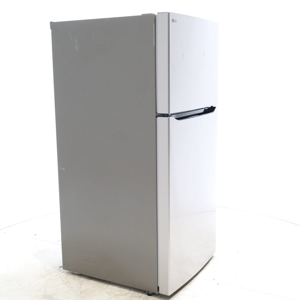 Pictures of 30" Wide Stainless Steel ENERGY STAR LG 20.2 cu. ft. Top Freezer Refrigerator with Reversible Door - Scratch and Dent - Moderate - Neu Appliance Outlet - Discount Appliance Outlet in Austin, Tx
