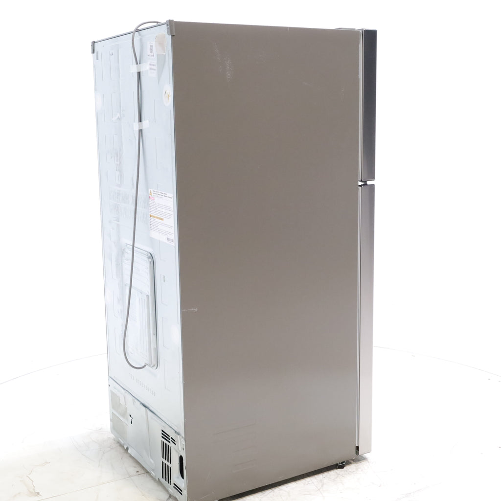 Pictures of 30" Wide Stainless Steel ENERGY STAR LG 20.2 cu. ft. Top Freezer Refrigerator with Reversible Door - Scratch and Dent - Moderate - Neu Appliance Outlet - Discount Appliance Outlet in Austin, Tx