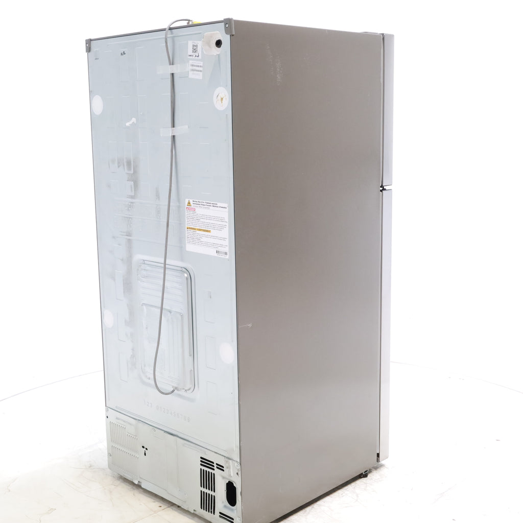 Pictures of 30" Wide Stainless Steel ENERGY STAR LG 20.2 cu. ft. Top Freezer Refrigerator with Reversible Door - Scratch and Dent - Moderate - Neu Appliance Outlet - Discount Appliance Outlet in Austin, Tx