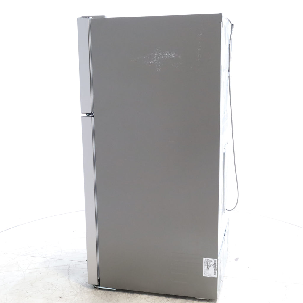 Pictures of 30" Wide Stainless Steel ENERGY STAR LG 20.2 cu. ft. Top Freezer Refrigerator with Reversible Door - Scratch and Dent - Moderate - Neu Appliance Outlet - Discount Appliance Outlet in Austin, Tx