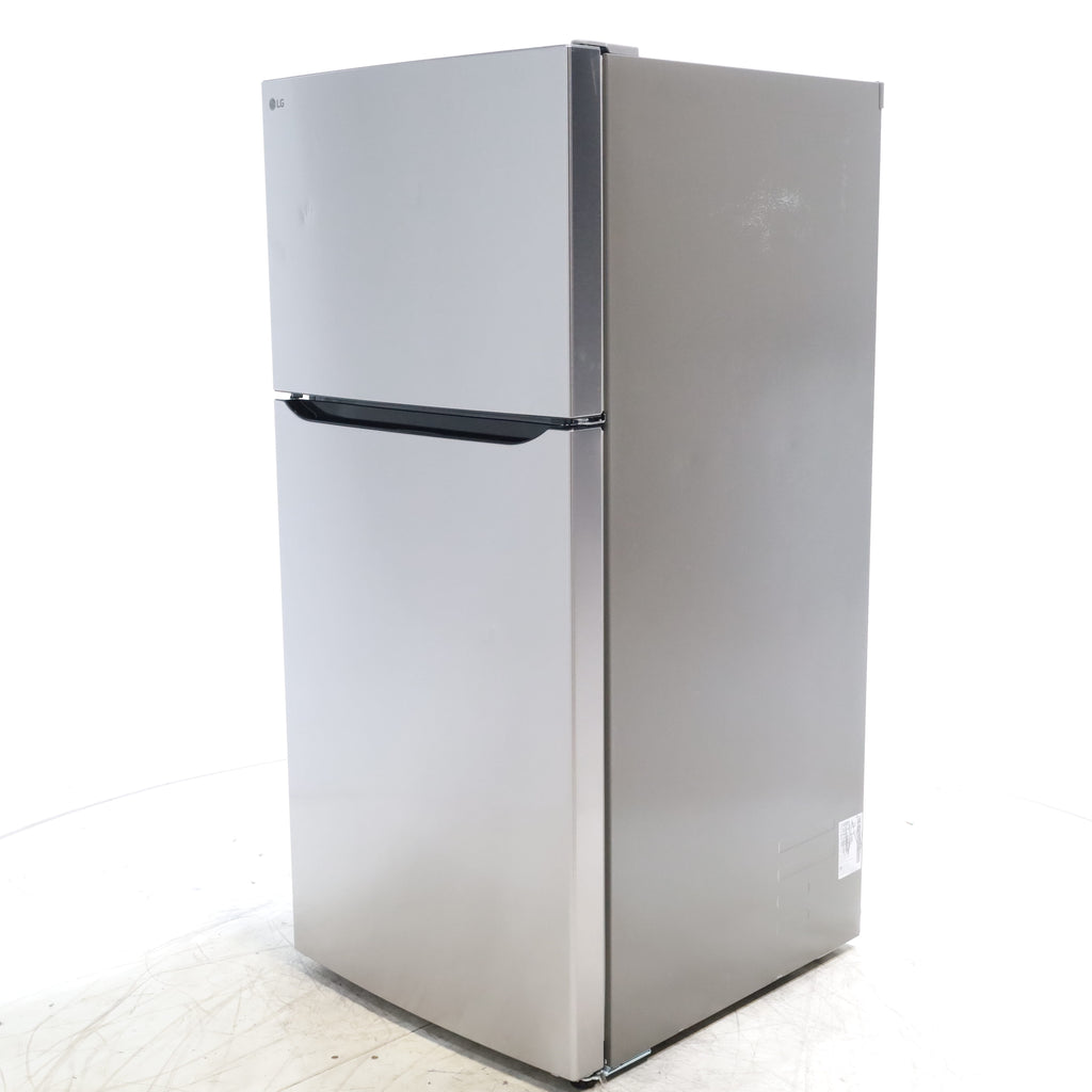 Pictures of 30" Wide Stainless Steel ENERGY STAR LG 20.2 cu. ft. Top Freezer Refrigerator with Reversible Door - Scratch and Dent - Moderate - Neu Appliance Outlet - Discount Appliance Outlet in Austin, Tx