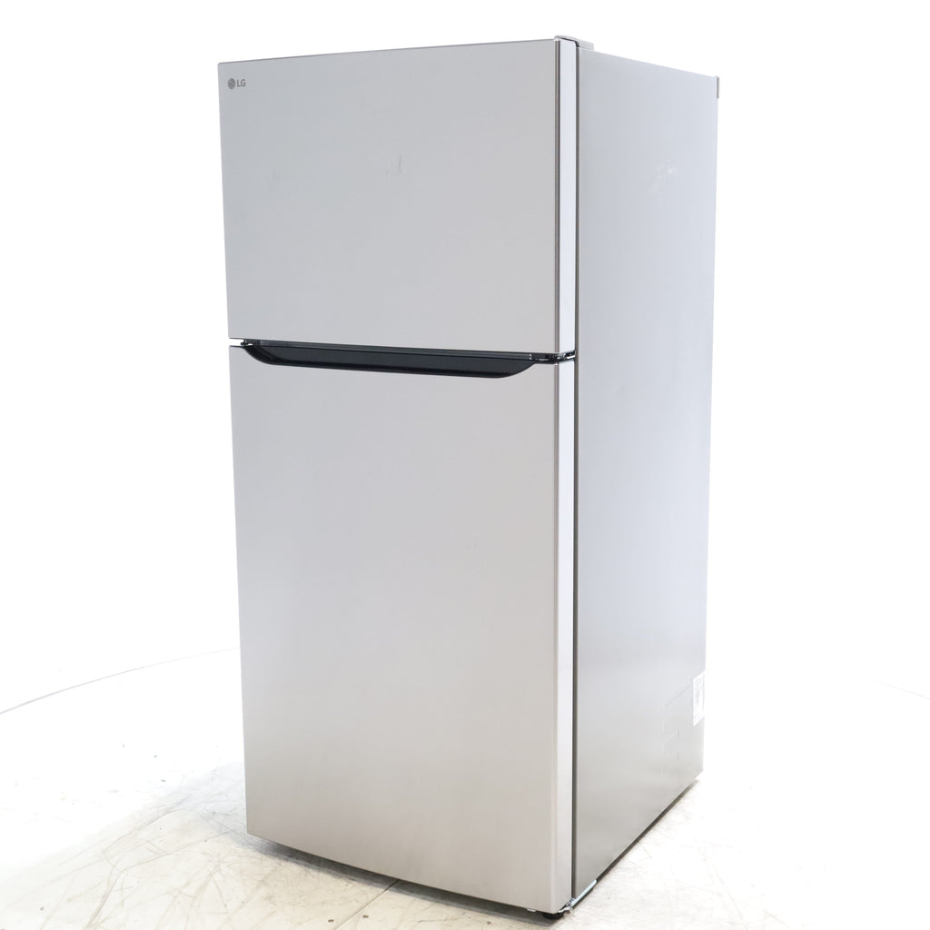 Pictures of 30" Wide Stainless Steel ENERGY STAR LG 20.2 cu. ft. Top Freezer Refrigerator with Reversible Door - Scratch and Dent - Moderate - Neu Appliance Outlet - Discount Appliance Outlet in Austin, Tx