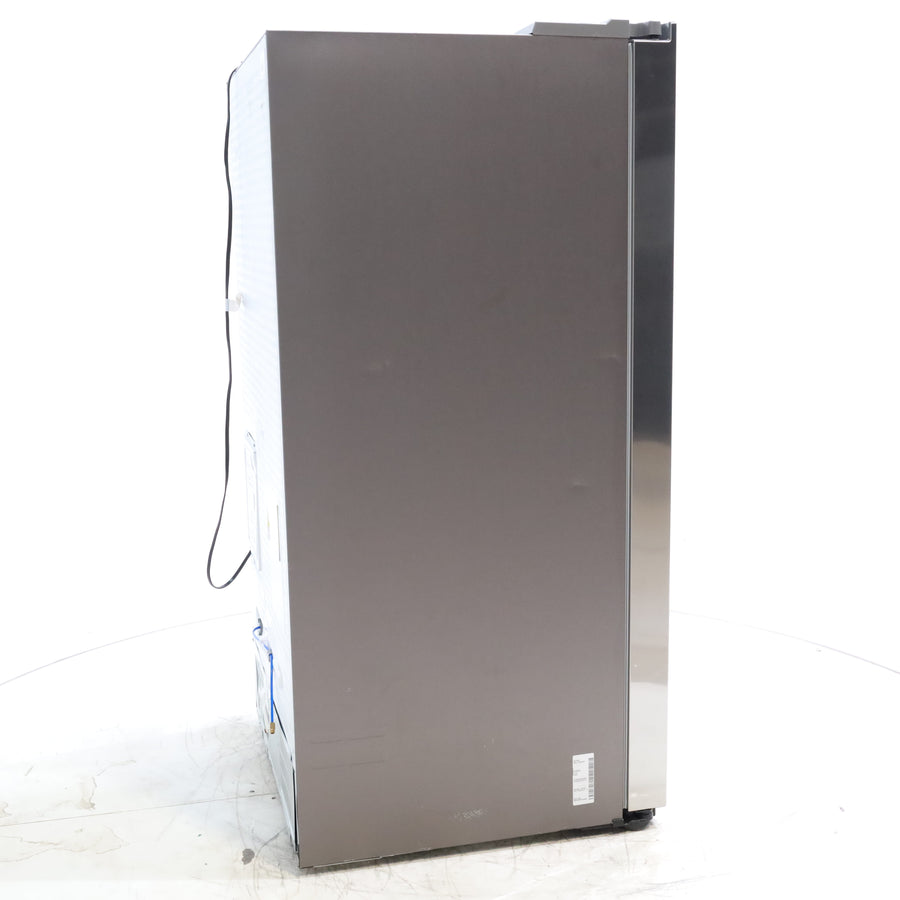 Fingerprint Resistant Stainless Steel ENERGY STAR Samsung 27.4 cu. ft. Side by Side Refrigerator with Exterior Water and Ice Dispenser - Scratch & Dent - Minor