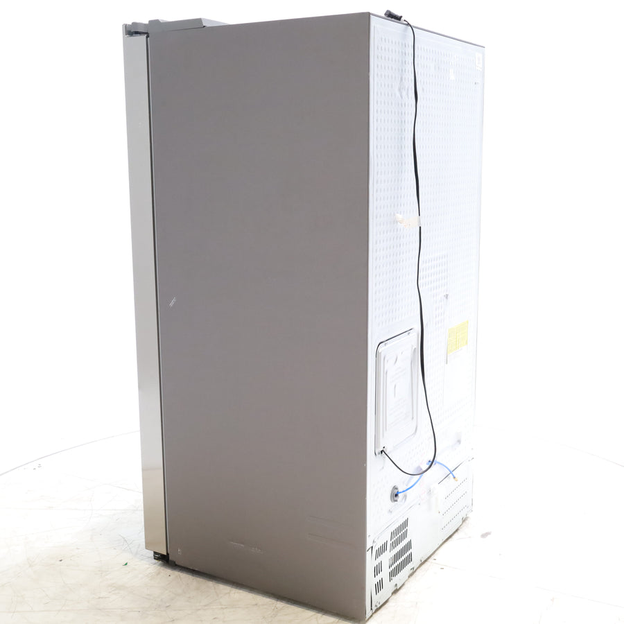 Fingerprint Resistant Stainless Steel ENERGY STAR Samsung 27.4 cu. ft. Side by Side Refrigerator with Exterior Water and Ice Dispenser - Scratch & Dent - Minor
