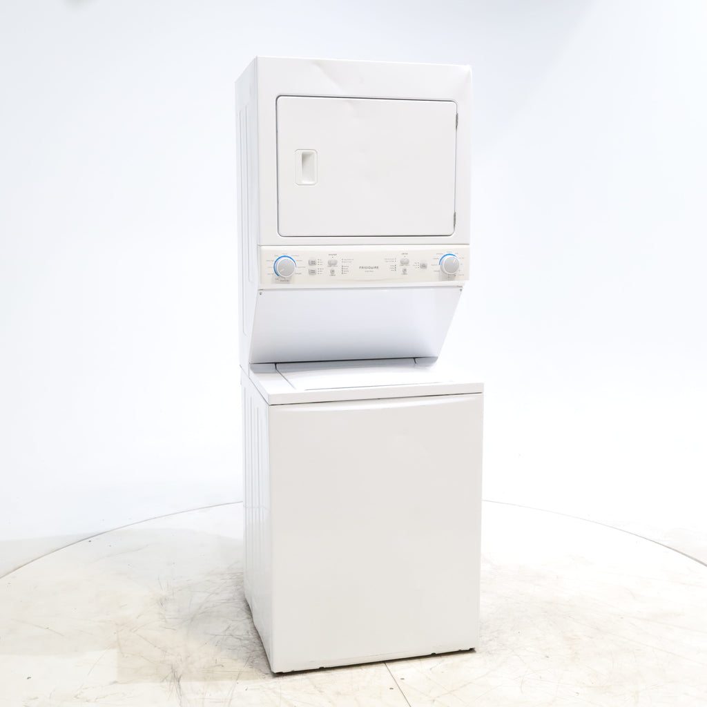 Pictures of Frigidaire Stacked Laundry Center with 3.9 cu ft Capacity Washer and 5.6 cu ft Electric Dryer with Maxfill Option- Scratch & Dent - Moderate - Neu Appliance Outlet - Discount Appliance Outlet in Austin, Tx