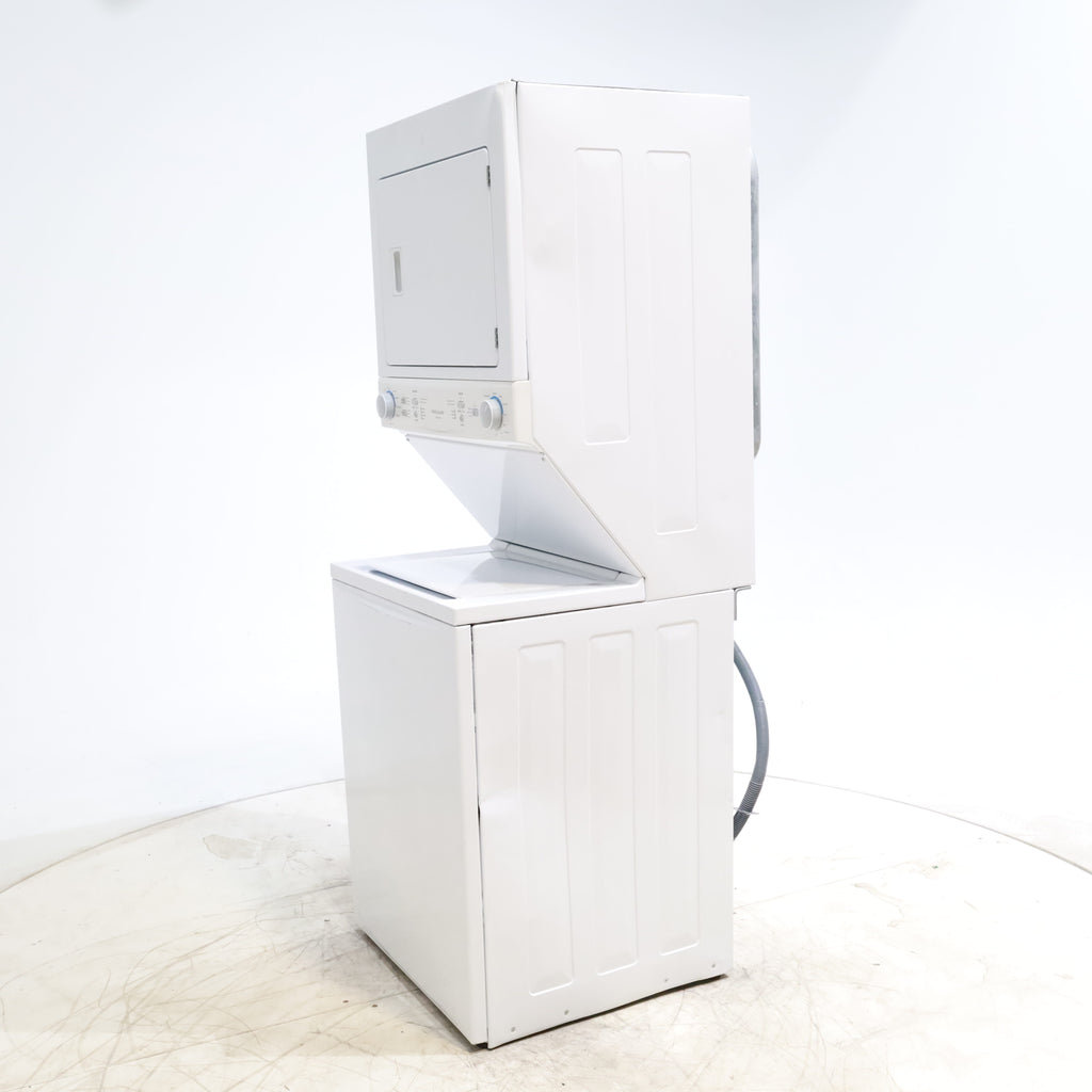 Pictures of Frigidaire Stacked Laundry Center with 3.9 cu ft Capacity Washer and 5.6 cu ft Electric Dryer with Maxfill Option- Scratch & Dent - Moderate - Neu Appliance Outlet - Discount Appliance Outlet in Austin, Tx