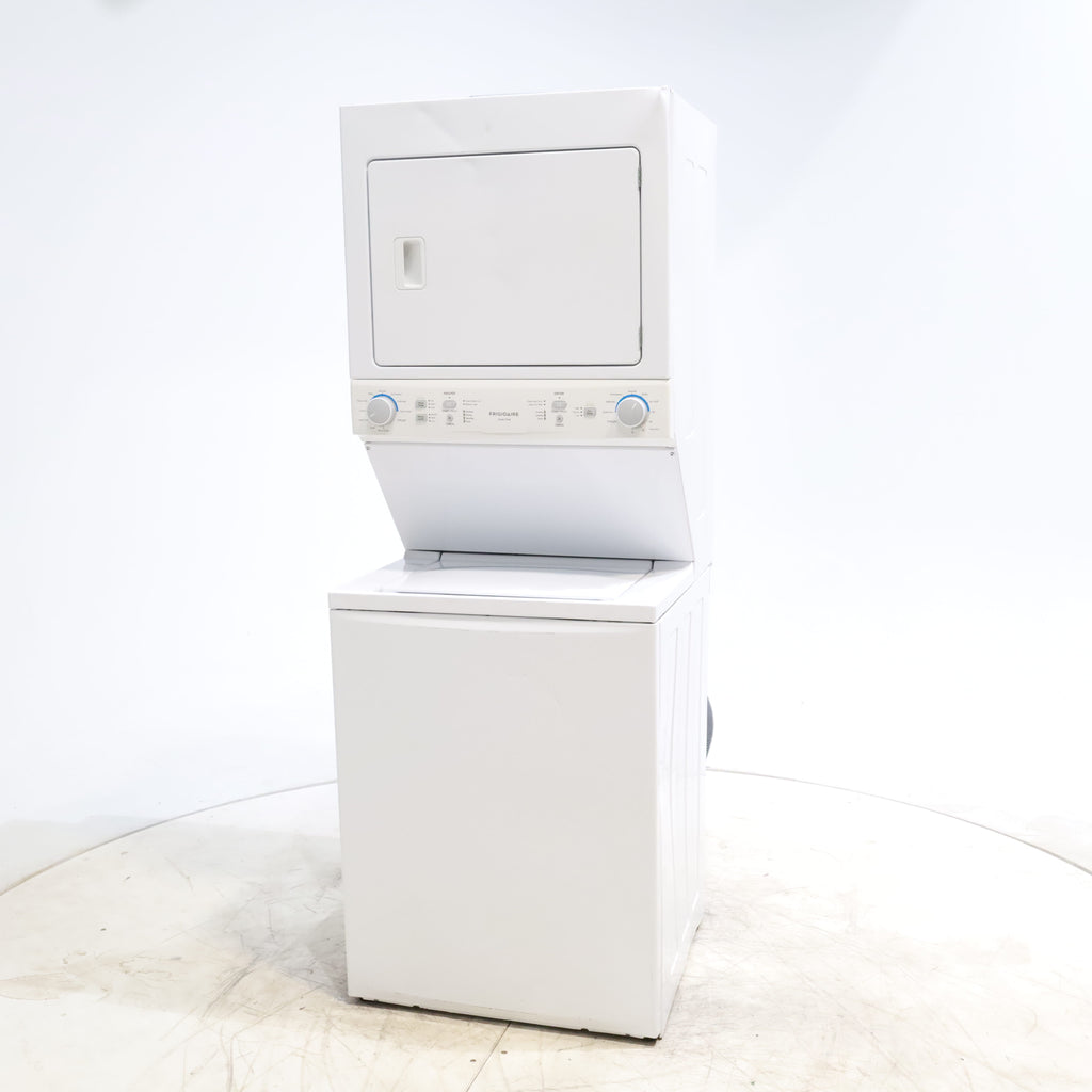 Pictures of Frigidaire Stacked Laundry Center with 3.9 cu ft Capacity Washer and 5.6 cu ft Electric Dryer with Maxfill Option- Scratch & Dent - Moderate - Neu Appliance Outlet - Discount Appliance Outlet in Austin, Tx