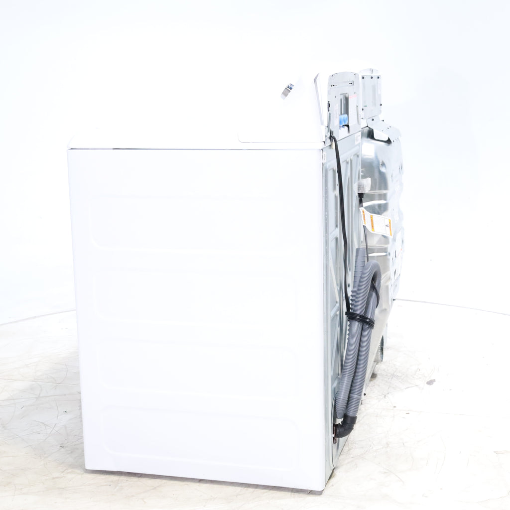Pictures of GE 4.5 cu. ft. Capacity Washer with Stainless Steel Basket, Cold Plus and Wash Boost and GE 7.4 cu. ft. Capacity Electric Dryer with Up To 120 ft. Venting and Sensor Dry - Scratch & Dent - Minor | Moderate - Neu Appliance Outlet - Discount Appliance Outlet in Austin, Tx