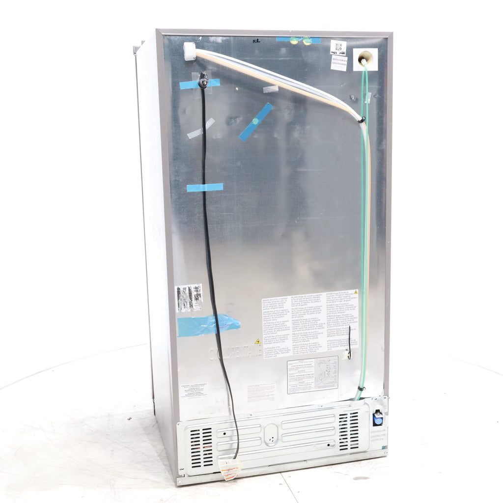 Pictures of Stainless Steel ENERGY STAR Frigidaire 25.6 cu. ft. Side by Side Refrigerator with Exterior Water and Ice Dispenser - Scratch & Dent - Minor - Neu Appliance Outlet - Discount Appliance Outlet in Austin, Tx