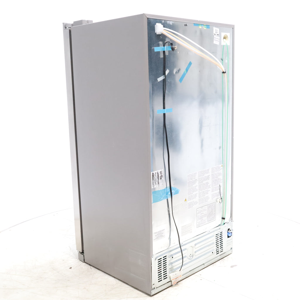 Pictures of Stainless Steel ENERGY STAR Frigidaire 25.6 cu. ft. Side by Side Refrigerator with Exterior Water and Ice Dispenser - Scratch & Dent - Minor - Neu Appliance Outlet - Discount Appliance Outlet in Austin, Tx