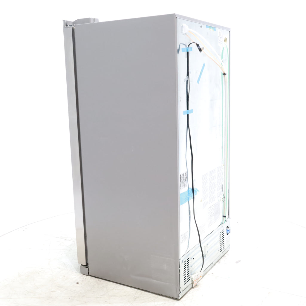 Pictures of Stainless Steel ENERGY STAR Frigidaire 25.6 cu. ft. Side by Side Refrigerator with Exterior Water and Ice Dispenser - Scratch & Dent - Minor - Neu Appliance Outlet - Discount Appliance Outlet in Austin, Tx