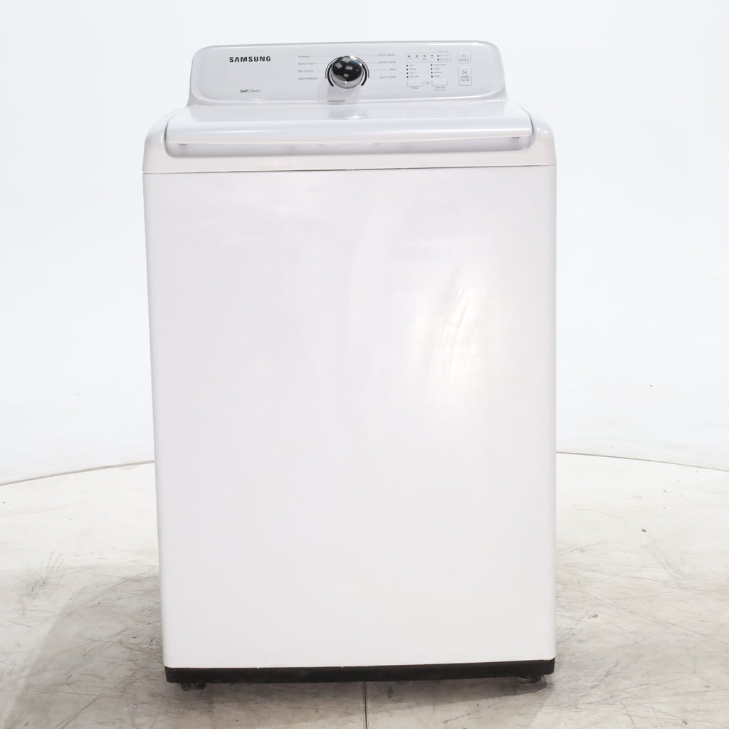 Pictures of Samsung White Top Load Diamond Drum 4.0 cu ft Washing Machine with 8 Wash Cycles  - Scratch & Dent - Minor - Neu Appliance Outlet - Discount Appliance Outlet in Austin, Tx