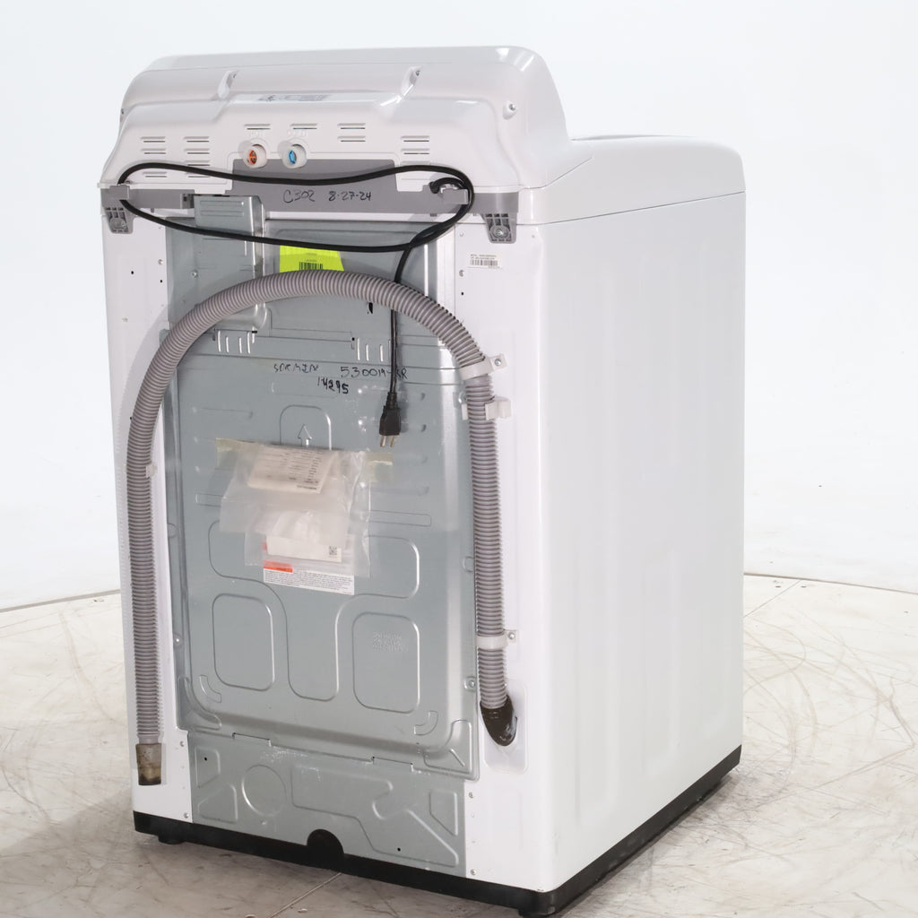 Pictures of Samsung White Top Load Diamond Drum 4.0 cu ft Washing Machine with 8 Wash Cycles  - Scratch & Dent - Minor - Neu Appliance Outlet - Discount Appliance Outlet in Austin, Tx