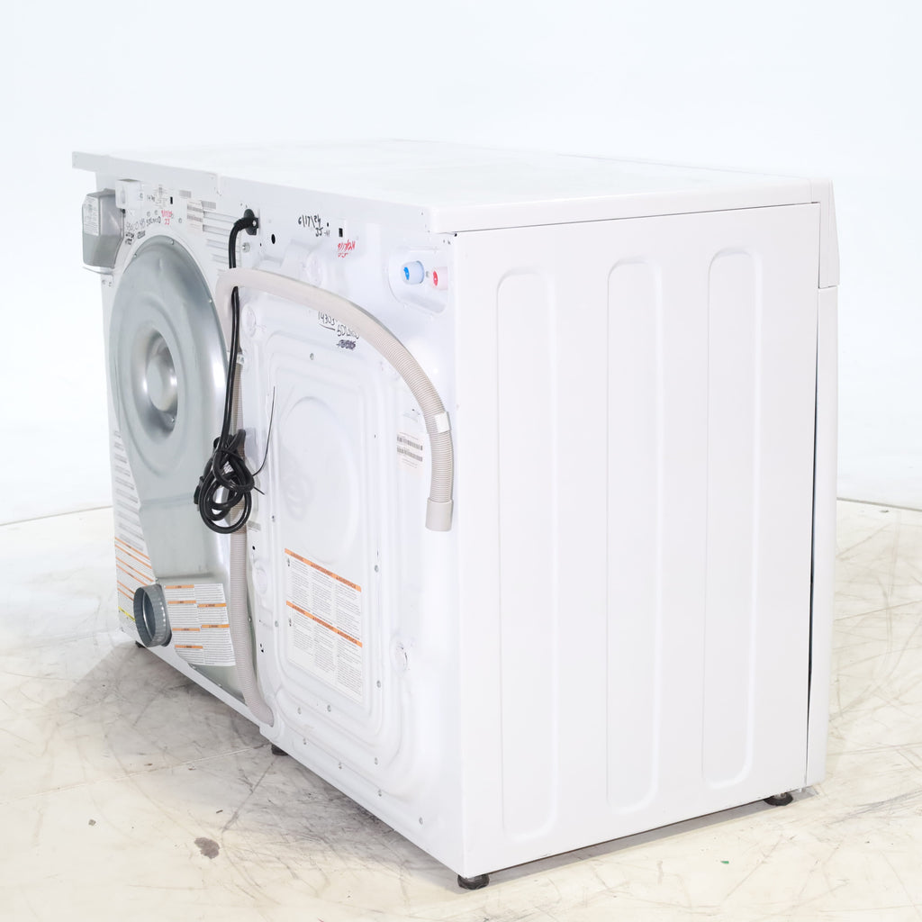 Pictures of Compact 24 in. Wide GE ENERGY STAR 2.4 cu. ft. Front Load Steam Washing Machine with 1400 RPM Spin Speed and Frontload Vented WiFi Capable ENERGY STAR 4.3 cu. ft. Electric Dryer with Stainless Steel Basket - Scratch & Dent - Moderate - Neu Appliance Outlet - Discount Appliance Outlet in Austin, Tx