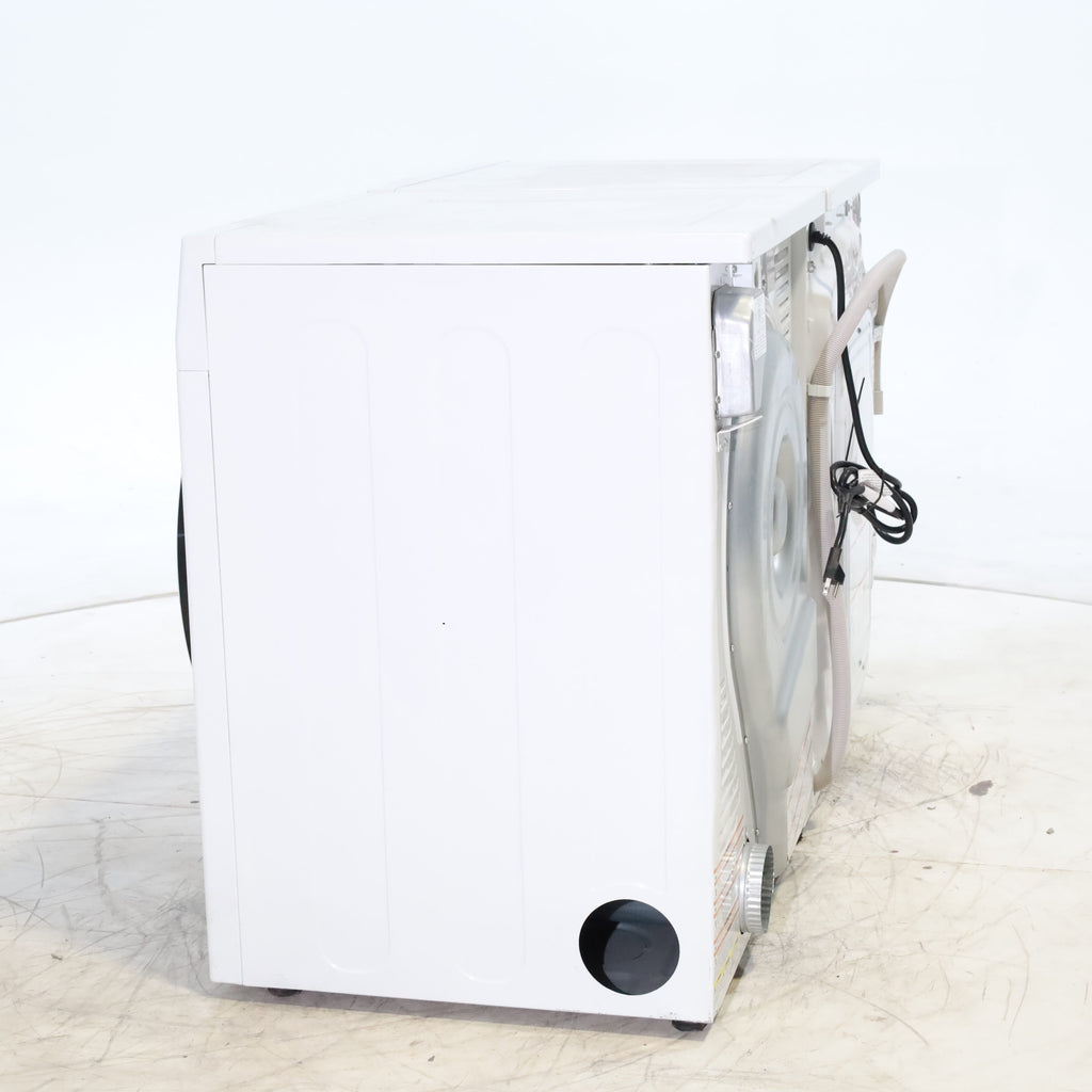 Pictures of Compact 24 in. Wide GE ENERGY STAR 2.4 cu. ft. Front Load Steam Washing Machine with 1400 RPM Spin Speed and Frontload Vented WiFi Capable ENERGY STAR 4.3 cu. ft. Electric Dryer with Stainless Steel Basket - Scratch & Dent - Moderate - Neu Appliance Outlet - Discount Appliance Outlet in Austin, Tx