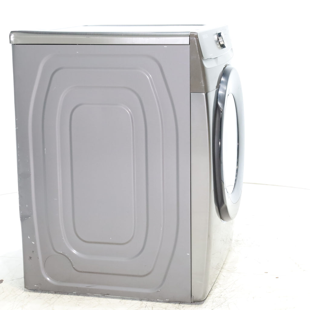 Pictures of Platinum Samsung 7.5 cu. ft. Frontload Electric Dryer with Sensor Dry - Scratch & Dent - Major - Neu Appliance Outlet - Discount Appliance Outlet in Austin, Tx