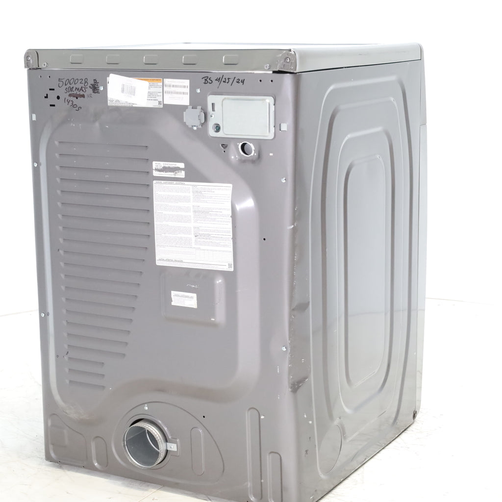 Pictures of Platinum Samsung 7.5 cu. ft. Frontload Electric Dryer with Sensor Dry - Scratch & Dent - Major - Neu Appliance Outlet - Discount Appliance Outlet in Austin, Tx