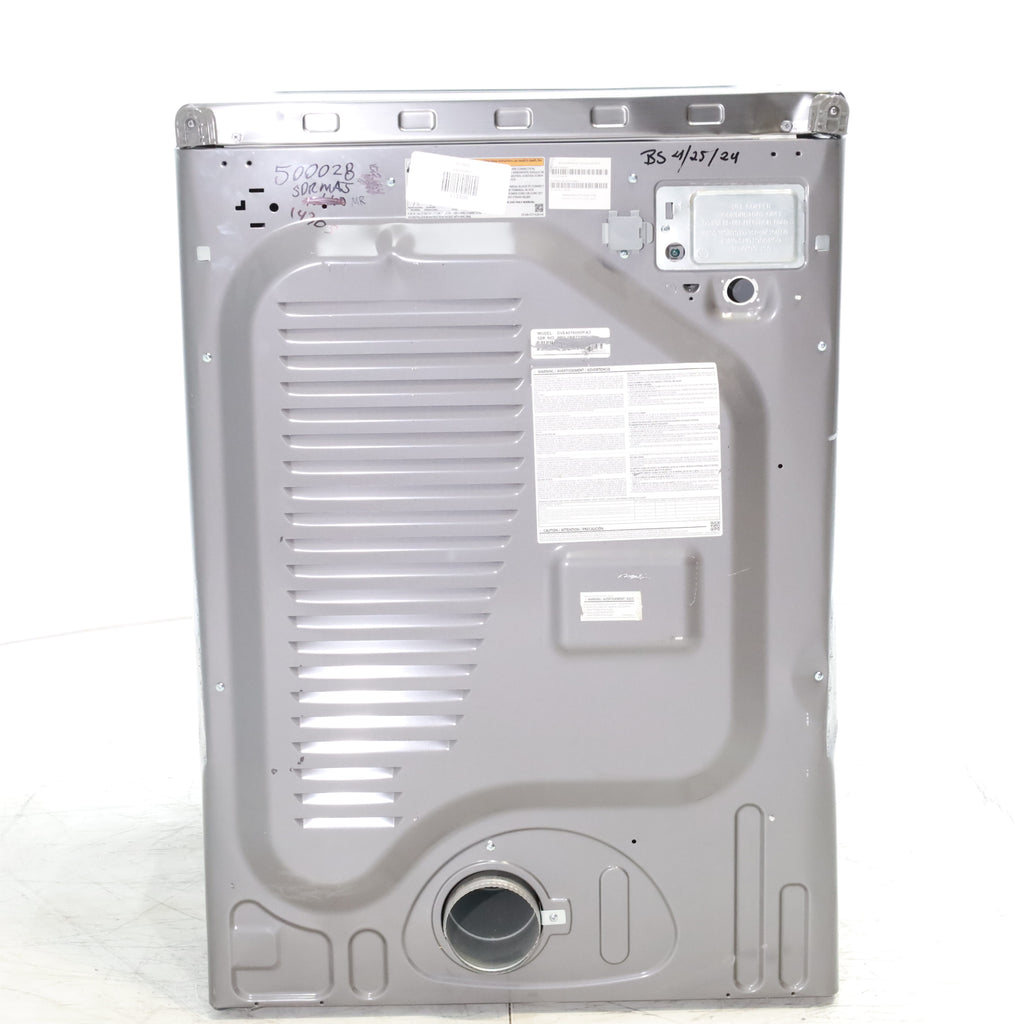 Pictures of Platinum Samsung 7.5 cu. ft. Frontload Electric Dryer with Sensor Dry - Scratch & Dent - Major - Neu Appliance Outlet - Discount Appliance Outlet in Austin, Tx