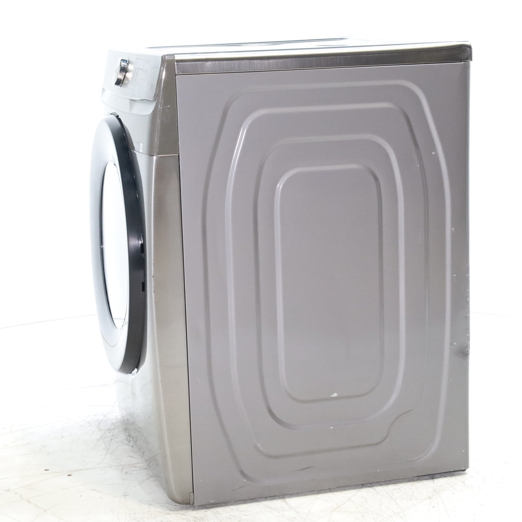 Pictures of Platinum Samsung 7.5 cu. ft. Frontload Electric Dryer with Sensor Dry - Scratch & Dent - Major - Neu Appliance Outlet - Discount Appliance Outlet in Austin, Tx