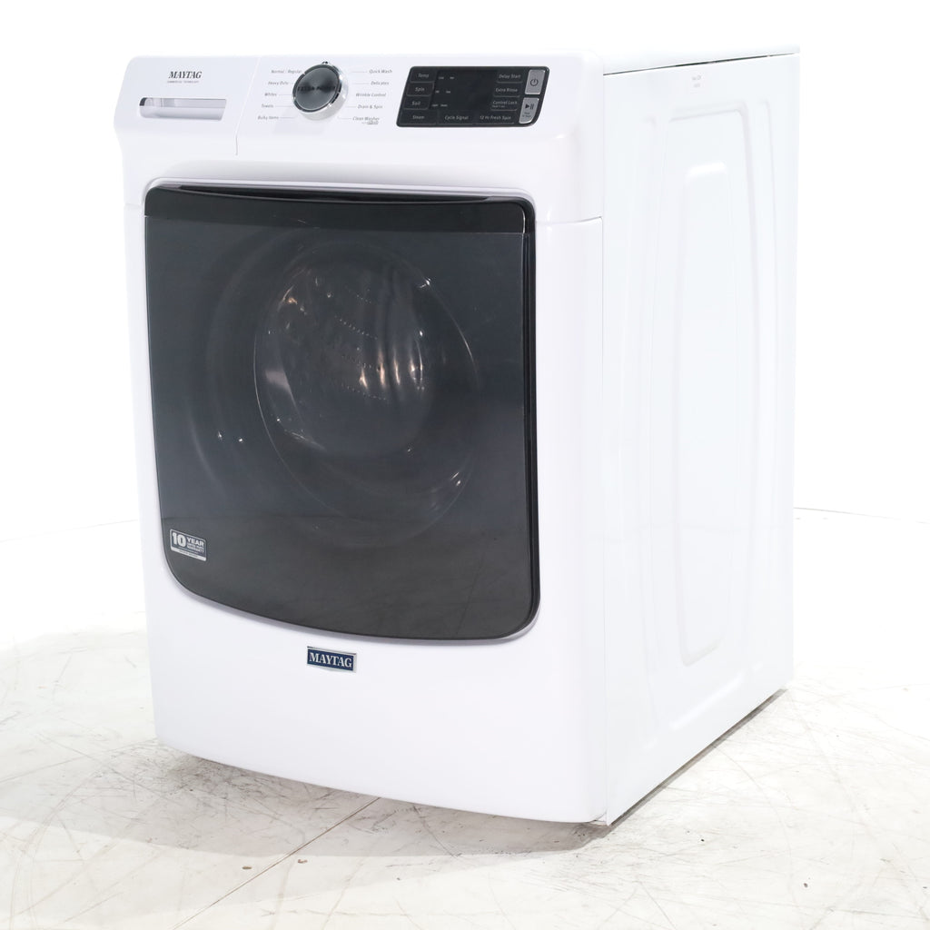 Pictures of Maytag 4.5 cu. ft. White Stackable Front Load ENERGY STAR Washing Machine with 12-Hour Fresh Spin - Scratch & Dent - Minor - Neu Appliance Outlet - Discount Appliance Outlet in Austin, Tx