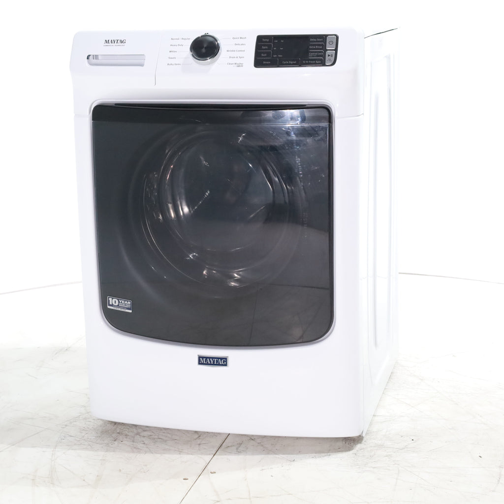 Pictures of Maytag 4.5 cu. ft. White Stackable Front Load ENERGY STAR Washing Machine with 12-Hour Fresh Spin - Scratch & Dent - Minor - Neu Appliance Outlet - Discount Appliance Outlet in Austin, Tx