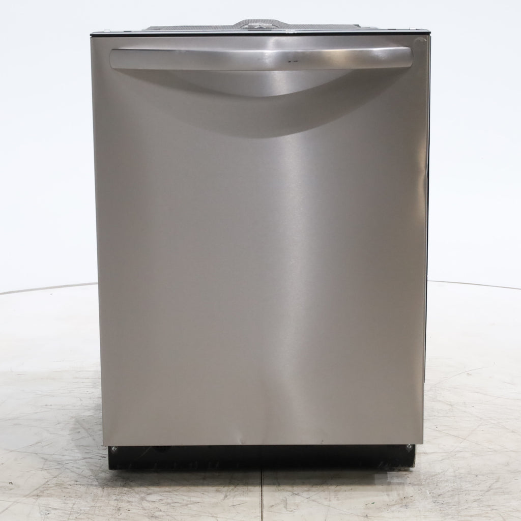 Pictures of Frigidaire 24-in ENERGY STAR Top Control Built-In Dishwasher With Third Rack (Fingerprint Resistant Stainless Steel) 49-dBA Very Quiet Sound Level - Scratch & Dent - Minor - Neu Appliance Outlet - Discount Appliance Outlet in Austin, Tx