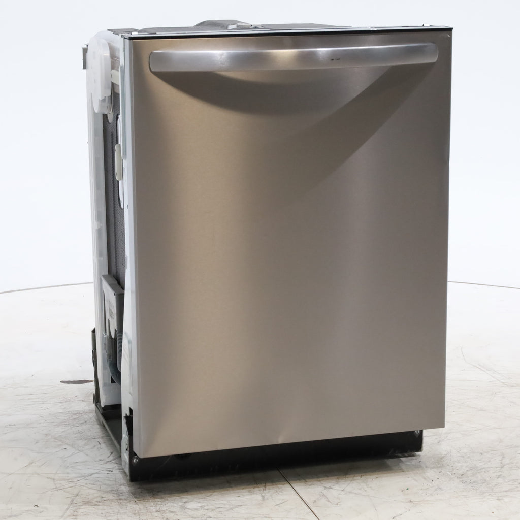 Pictures of Frigidaire 24-in ENERGY STAR Top Control Built-In Dishwasher With Third Rack (Fingerprint Resistant Stainless Steel) 49-dBA Very Quiet Sound Level - Scratch & Dent - Minor - Neu Appliance Outlet - Discount Appliance Outlet in Austin, Tx