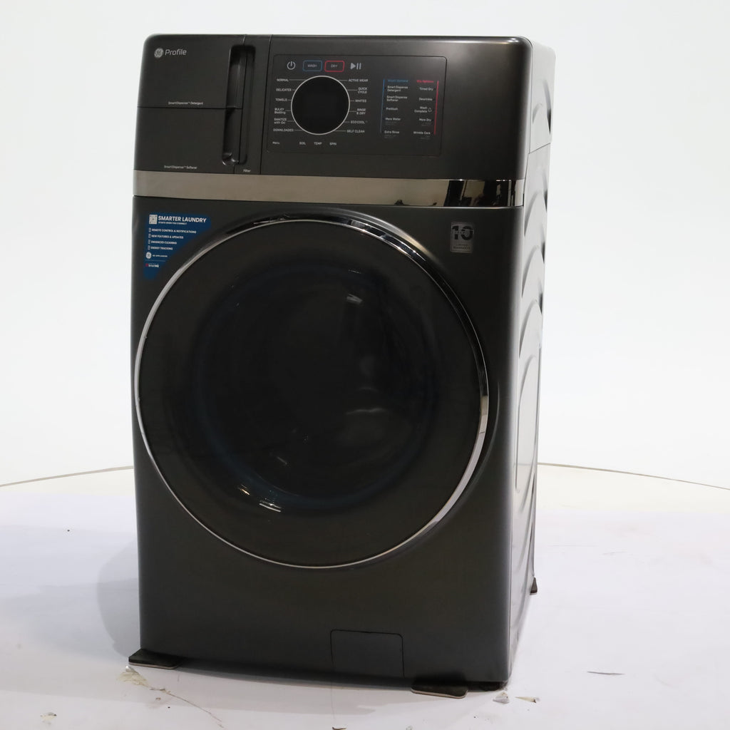 Pictures of Carbon Graphite ENERGY STAR  GE Profile 4.5 cu. ft. Capacity Front Load Combo Washing Machine and Electric Dryer with Ventless Heat Pump Technology - Scratch & Dent - Minor - Neu Appliance Outlet - Discount Appliance Outlet in Austin, Tx