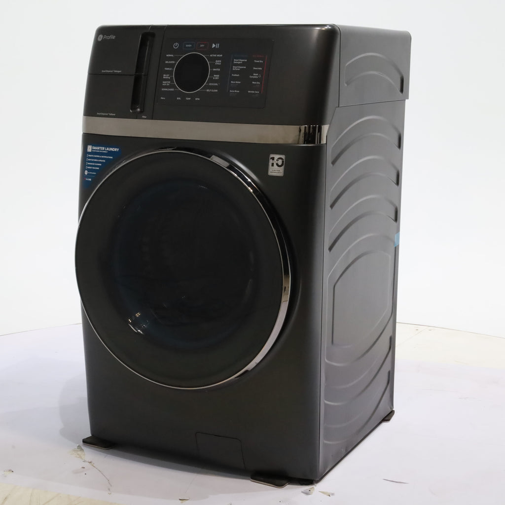 Pictures of Carbon Graphite ENERGY STAR  GE Profile 4.5 cu. ft. Capacity Front Load Combo Washing Machine and Electric Dryer with Ventless Heat Pump Technology - Scratch & Dent - Minor - Neu Appliance Outlet - Discount Appliance Outlet in Austin, Tx