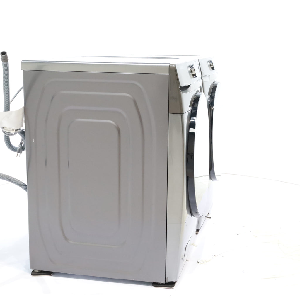 Pictures of Platinum ENERGY STAR Samsung 4.5 cu. ft. Front Load Washer with WiFi Connectivity and Platinum Samsung 7.5 cu. ft. Front Load Gas Dryer with Steam  - Scratch and Dent - Minor - Neu Appliance Outlet - Discount Appliance Outlet in Austin, Tx