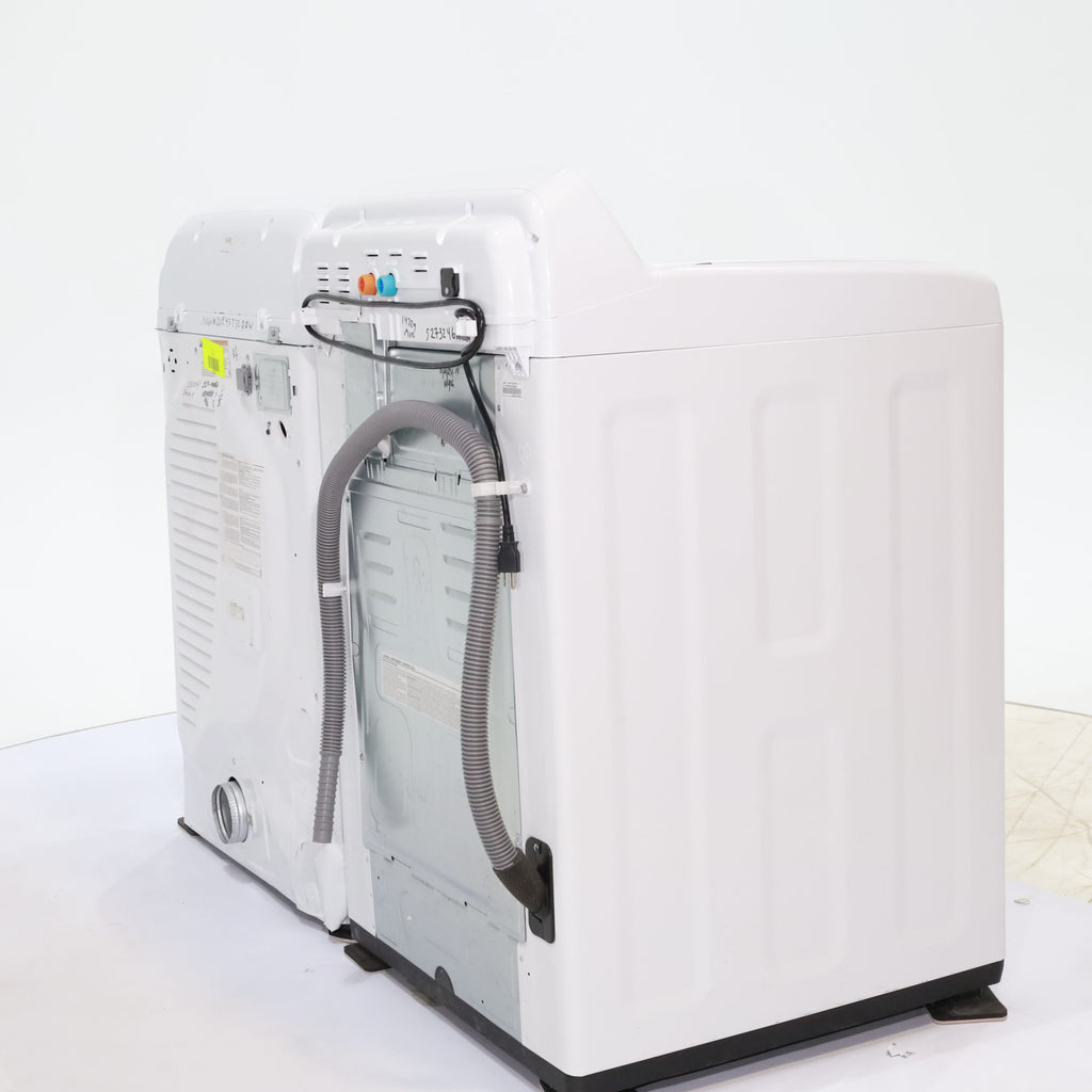 Pictures of Samsung 4.5 cu. ft. Top Load Washer With Vibration Reduction Technology and ENERGY STAR Samsung 7.4 cu. ft. Electric Dryer with Smart Care Technology - Scratch & Dent - Minor - Neu Appliance Outlet - Discount Appliance Outlet in Austin, Tx