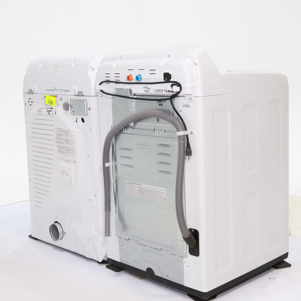 Pictures of Samsung 4.5 cu. ft. Top Load Washer With Vibration Reduction Technology and ENERGY STAR Samsung 7.4 cu. ft. Electric Dryer with Smart Care Technology - Scratch & Dent - Minor - Neu Appliance Outlet - Discount Appliance Outlet in Austin, Tx