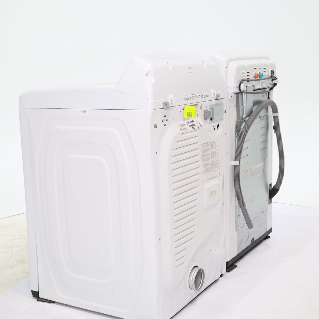 Pictures of Samsung 4.5 cu. ft. Top Load Washer With Vibration Reduction Technology and ENERGY STAR Samsung 7.4 cu. ft. Electric Dryer with Smart Care Technology - Scratch & Dent - Minor - Neu Appliance Outlet - Discount Appliance Outlet in Austin, Tx