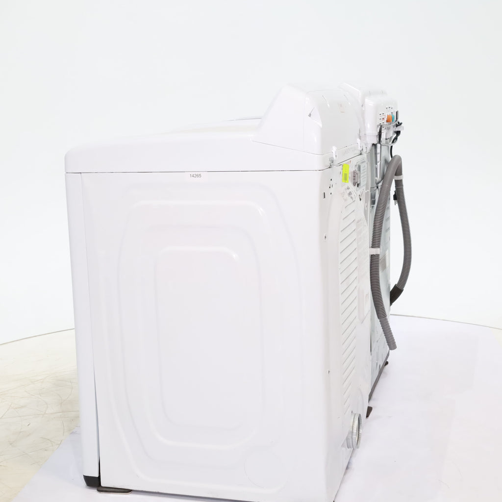 Pictures of Samsung 4.5 cu. ft. Top Load Washer With Vibration Reduction Technology and ENERGY STAR Samsung 7.4 cu. ft. Electric Dryer with Smart Care Technology - Scratch & Dent - Minor - Neu Appliance Outlet - Discount Appliance Outlet in Austin, Tx