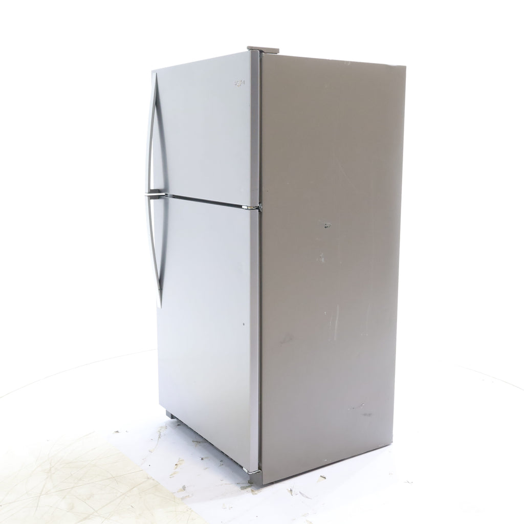 Pictures of 33" Wide Fingerprint-Resistant Stainless Steel Whirlpool 20.5 cu. ft. Top Freezer Refrigerator with Flexi-Slide Bin - Scratch & Dent - Minor - Neu Appliance Outlet - Discount Appliance Outlet in Austin, Tx